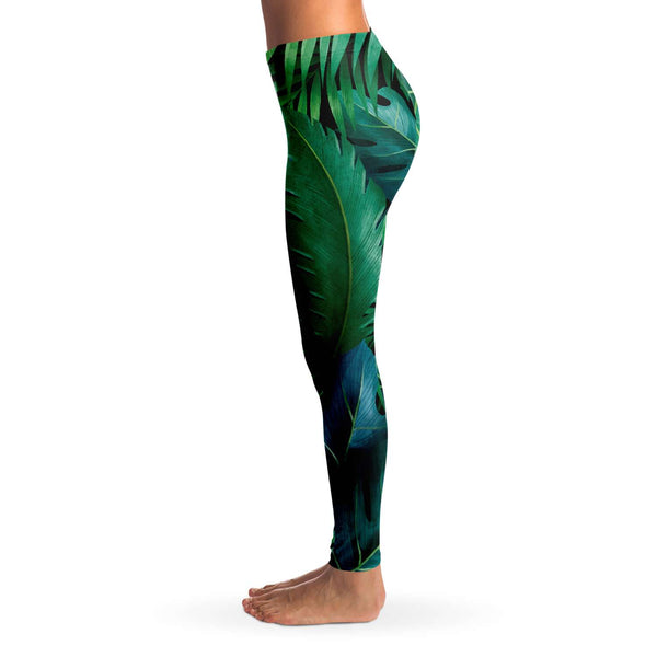 Palm Leaves Yoga Leggings