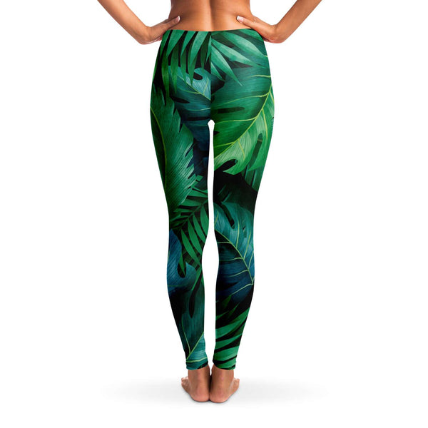 Palm Leaves Yoga Leggings